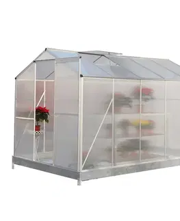 Záhradné skleníky Záhradný skleník, polykarbonát, 190x314x219cm, KACEN TYP 4