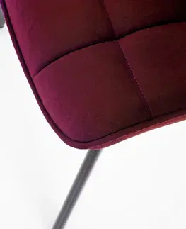 Jedálenské stoličky a kreslá Jedálenská stolička K332 Halmar Ružová