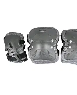 Chrániče na in-line Chrániče Spartan Coolmax set 6-dielne šedá - XL