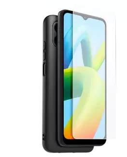 Puzdrá na mobilné telefóny Zadný kryt a ochranné sklo Made for Xiaomi TPU pre Xiaomi Redmi A1/A2, čierna 57983117719