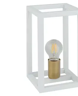 Lampy  Stolná lampa VIGO 1xE27/60W/230V biela/zlatá 