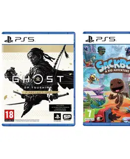 Hry na PS5 Ghost of Tsushima (Director’s Cut) CZ + Sackboy: A Big Adventure CZ PS5