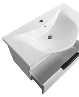 Kúpeľňa AQUALINE - AKIRA umyvadlová skrinka 74,5x42x34cm, biela AK280