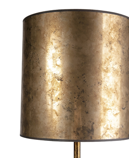 Stojace lampy Vintage stojaca lampa zlatá so odtieňom starého bronzu 40 cm - Simplo