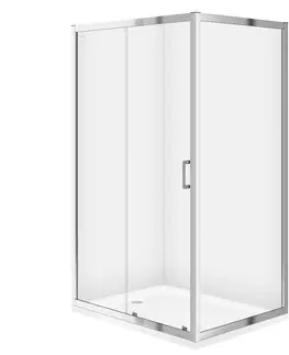 Sprchovacie kúty CERSANIT - SPRCHOVÝ KÚT OBDĹŽNIK 120x90X190 TRANSPARENT SKLO S154-004