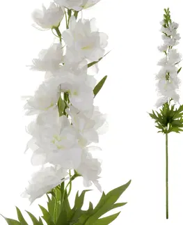 Kvety Umelá kvetina Ostrožka biela, 70 x 8 cm