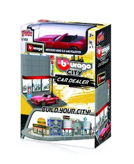 Hračky - autodráhy a garáže pre autíčka BBURAGO - Bburago 1:43 BBURAGO CITY, Car Dealer