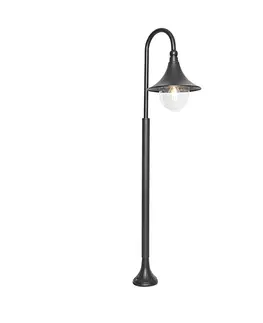 Zahradne stlpove lampy Klasické vonkajšie svietidlo čierne 125 cm IP44 - Daphne