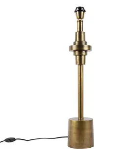 Stolove lampy Stolná lampa v štýle art deco bronzová bez tienidla - Diverso