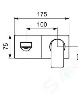 Kúpeľňové batérie HANSA - Stela Umývadlová batéria pod omietku, chróm 44902173