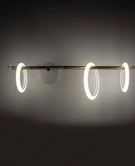 Nástenné svietidlá Marchetti Ulaop LED nástenné svietidlo, tri krúžky, pravé, biele