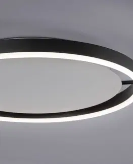 Stropné svietidlá JUST LIGHT. LED stropné svietidlo Ritus, Ø 39,3 cm, antracitová farba