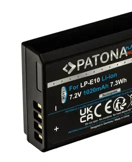 Predlžovacie káble PATONA PATONA - Aku Canon LP-E10 1020mAh Li-Ion Platinum USB-C nabíjanie 