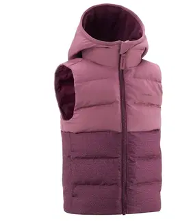 bundy a vesty Detská turistická prešívaná vesta 2-6 rokov fialová