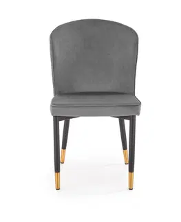 Jedálenské stoličky HALMAR K446 jedálenská stolička sivá / čierna