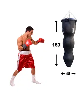 Boxovacie vrecia a hrušky MMA boxovacie vrece SportKO Silhouette MSP 45x150cm / 65kg modrá