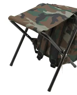 Outdoorové vybavenie Cattara Skladacia stolička s batohom Olbia army, 30 x 35 x 27 cm 