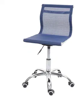 Kancelárske stoličky Kancelárska stolička Dekorhome Modrá