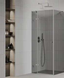 Sprchovacie kúty MEXEN/S - ROMA sprchovací kút 70x70, grafit, chróm 854-070-070-01-40