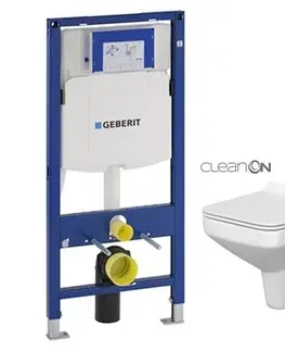 Kúpeľňa GEBERIT Duofix bez tlačidla + WC CERSANIT CLEANON COMO + SEDADLO 111.300.00.5 CO1