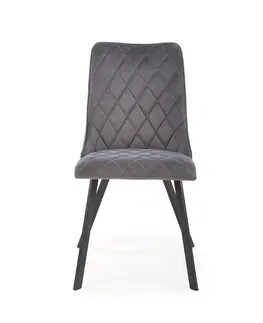 Jedálenské stoličky HALMAR K450 jedálenská stolička sivá / čierna