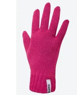 Zimné rukavice Pletené Merino rukavice Kama R101 114 ružová S