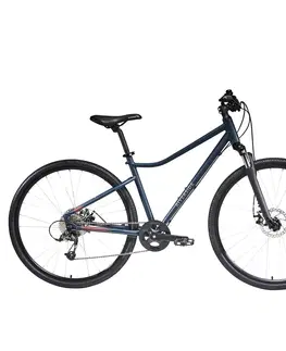 bicykle Trekingový bicykel 500 modrý