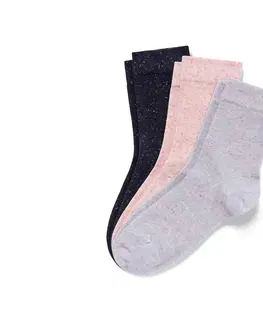 Socks Ponožky s efektnou priadzou, 3 páry