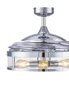 Stropné ventilátory so svetlom Beacon Lighting Stropný ventilátor Fanaway Classic s svetlom chróm