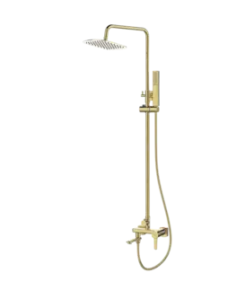 Sprchy a sprchové panely INVENA - Sprchový stĺp GLAMOUR TREND s batériou, zlato AU-05-B09-V