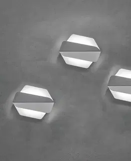 Nástenné svietidlá Prandina Prandina Dolomite W1 LED svetlo 3ks 3 000K biela