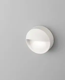Vonkajšie nástenné svietidlá Egger Licht Egger Vigo nástenné LED svietidlo s IP54, biela