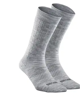 ponožky Turistické hrejivé ponožky SH100 vysoké 2 páry