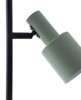 Stojacie lampy Lindby Stojacia lampa Lindby Ovelia, zelená/čierna