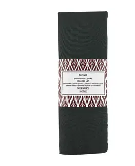 Bytový textil Plachta na gumičke Mono bavlna antracit 180x200 + 25 Merkury Home