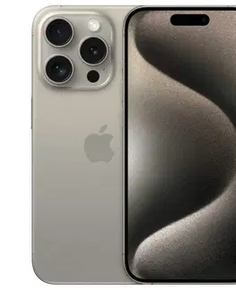 Mobilné telefóny Apple iPhone 15 Pro 128GB, titánová prírodná MTUX3SXA