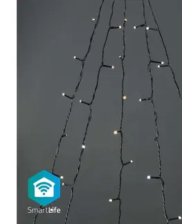 Vianočné osvetlenie  SmartLife LED Wi-Fi Teplá až studená biela 200 LED 5 x 4 m Android/IOS WIFILXT12W200