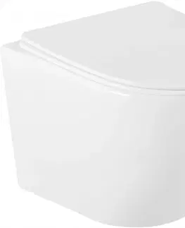 Záchody MEXEN/S - Lena Závesná WC misa vrátane sedátka s slow-slim, duroplast, biela 30220400