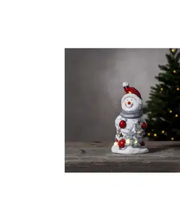 Vianočné dekorácie Eglo Eglo 411211 - LED Vianočná dekorácia FRIENDS 6xLED/0,06W/2xAAA snehuliak 