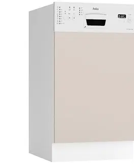 Dvierka a čelá zásuviek pre kuchynske skrinky Predná stena umývačky Max 45po svetlo béžová