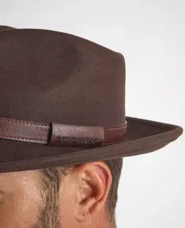 čiapky Poľovnícky plstený klobúk hnedý