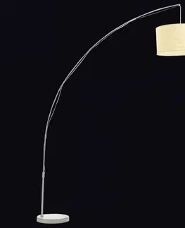 Osvetlenie Stojaca lampa krémová 192 cm Dekorhome
