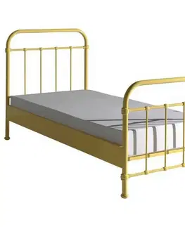 Klasické detské postele Kovová posteľ New York 90x200 Cm