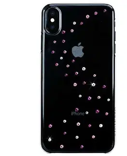 Puzdrá na mobilné telefóny Swarovski kryt Milky Way pre iPhone XS Max - Rose Sparkles IPXS-L-MW-CL-PKM