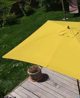 Slnečníky Záhradný slnečník 3x4 m Žltá