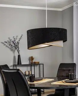 Závesné svietidlá Maco Design Závesná lampa Vivien 3farby čierna/sivá/striebro
