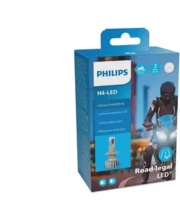 Svietidlá Philips LED Motožiarovka Philips ULTION 11342 U6000 X1 H4 P43t-38/18W/12V 5800K 