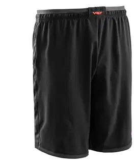 nohavice Futbalové šortky Viralto II čierno-sivé