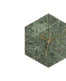 Hodiny Nástenné hodiny KA5591GR, Karlsson, Marble Hexagon, 29cm