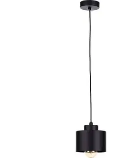 Svietidlá Keter Lighting Luster na lanku SIMPLY BLACK 1xE27/60W/230V 